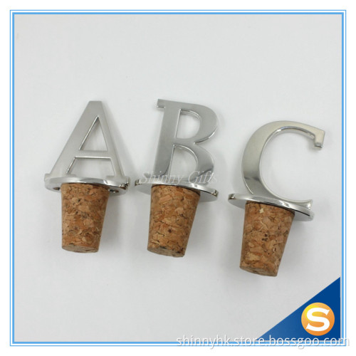 Wholesale Unique B Capital letter Wine Bottle Man Stopper